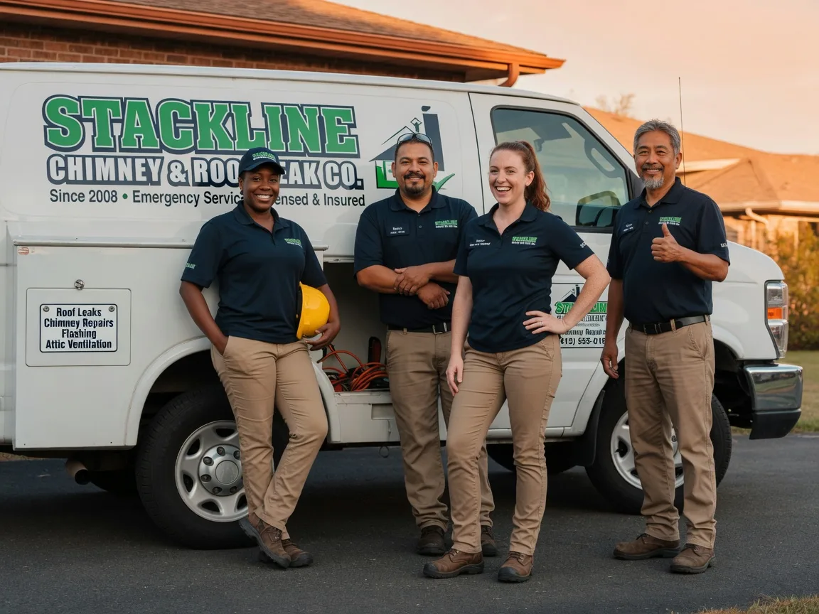 Chimney flashing repair company in Leesville, TX